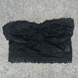 Aerie Bandeau - black lace